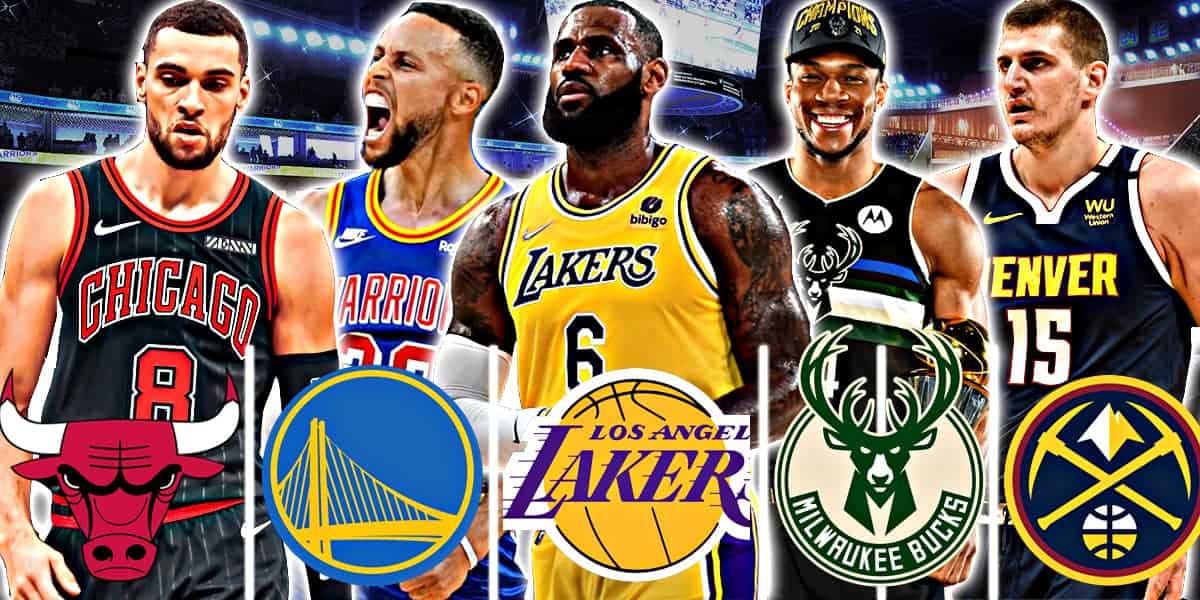 How are NBA teams divided into different Divisions and Conferences?