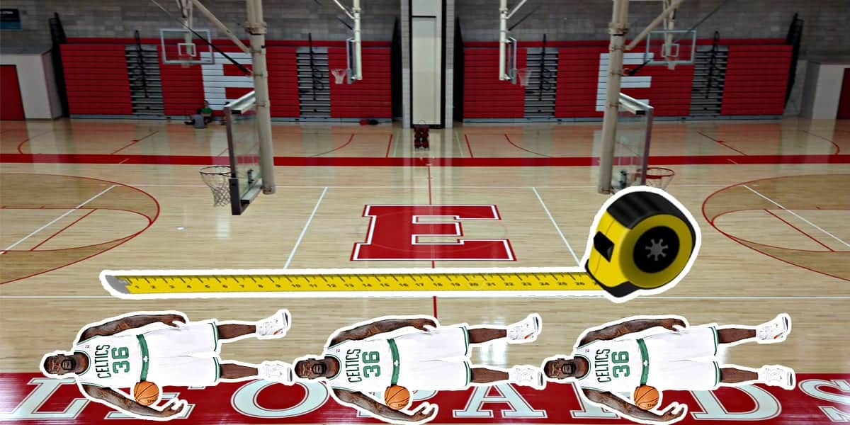 How long is a high school basketball court?