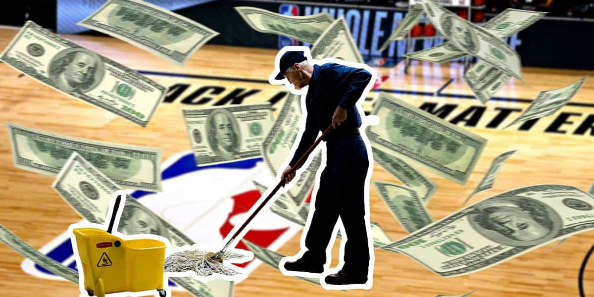 How much do NBA janitors make?