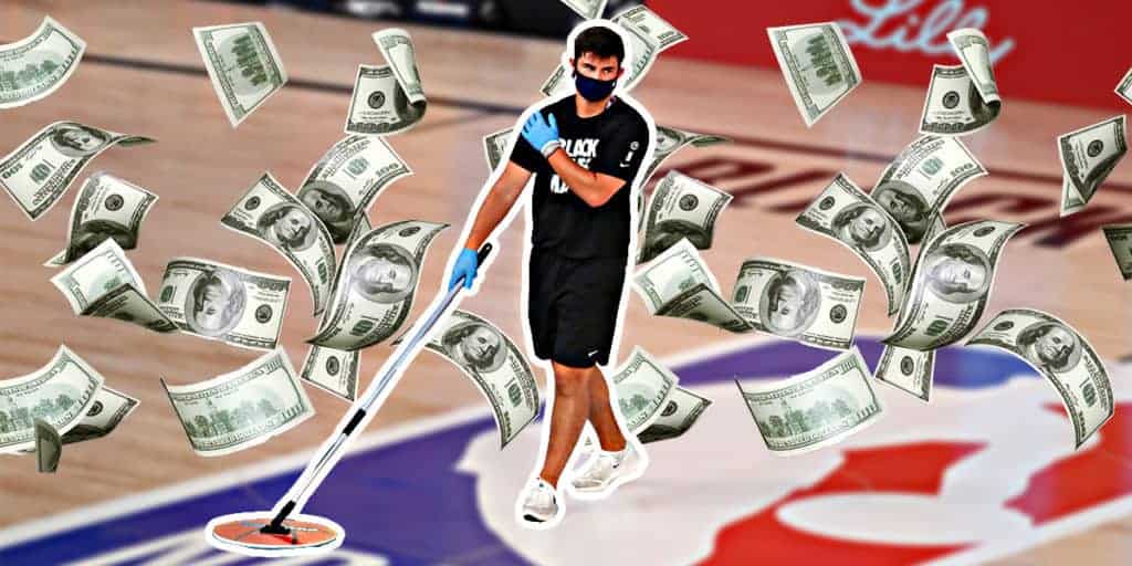 How much do NBA floor sweepers make?